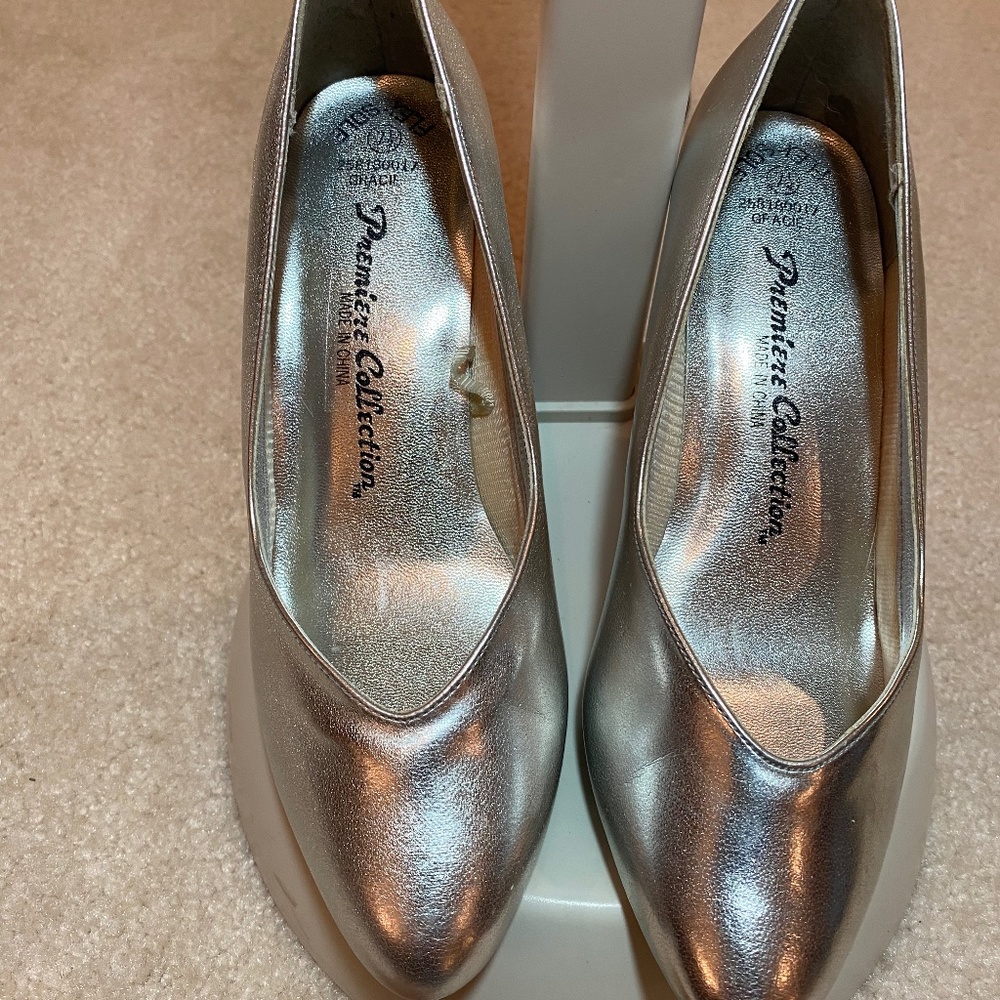 Premier Collection Silver High Heel Gracie Shoe